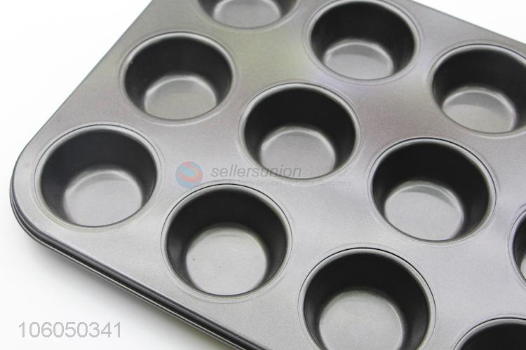 Heat resistant 12 cup cast iron muffin pan cupcake baking molds