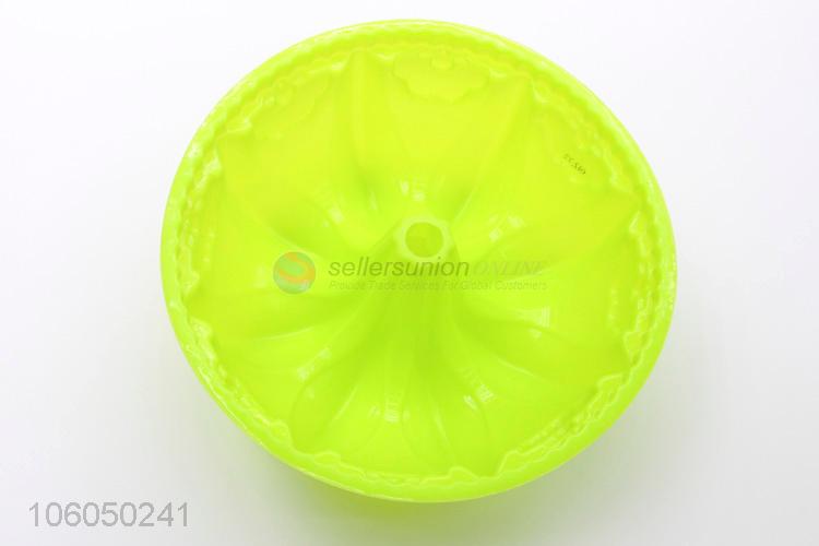 Hot selling round flower food grade silicone cake mould