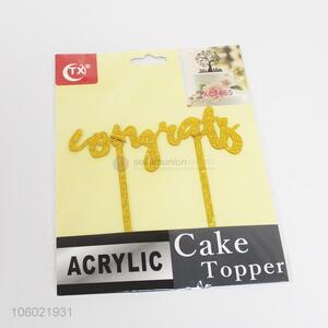 Fashion Design Acrylic Cake Topper