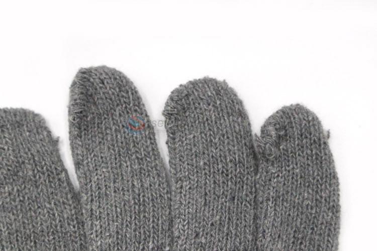 Direct price men's outdoor warm winter hand knit glove