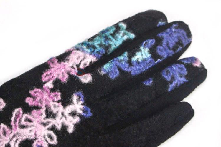 Wholesale Velvet Lining Touch Screen Gloves For Women