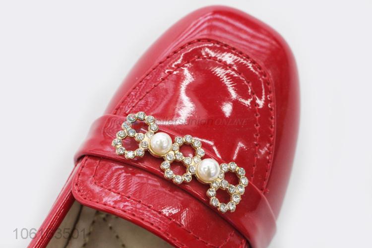 Best Sale Spring Children'S Shoes Shallow Mouth Red Peas Shoes