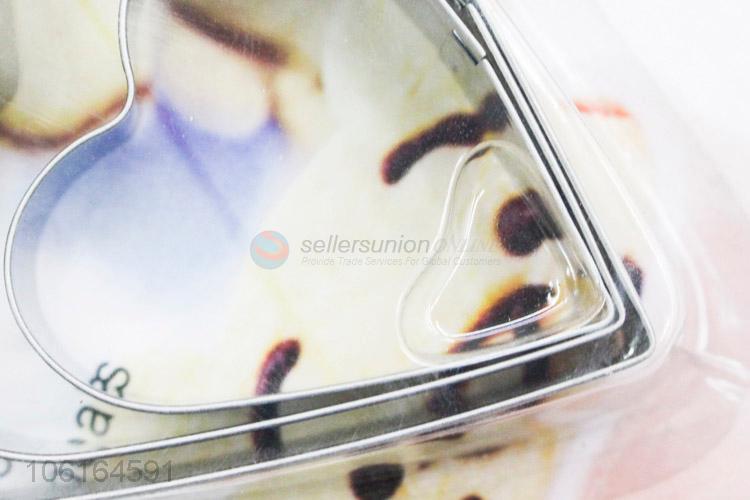 Best Price Baking Tools Cookie Cake Mould Heart-Shaped Stainless Steel Cookie Mould Set