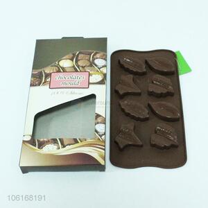China Factory Leaves Shape Silicone Chocolate Mould