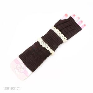 Promotional Gift Arm Warmers Women Stretchy Long Sleeve Fingerless Gloves