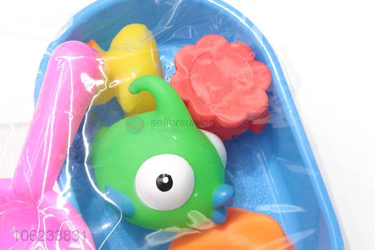 Wholesale 5Pcs Set Silicone Animal Baby Bath Tub Squirt Toys Set For Kids