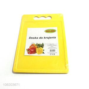 Top selling kitchen yellow plastic cutting board