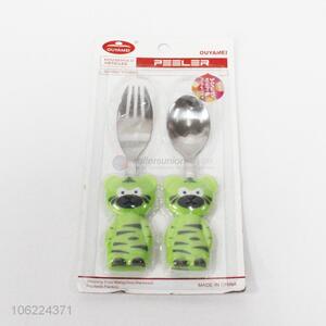 Popular Design 2PCS Cute Child Kids Knife and Fork set