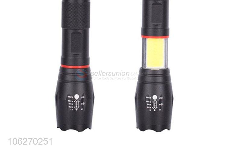 New design retractable fluorescent aluminum alloy led flashlight