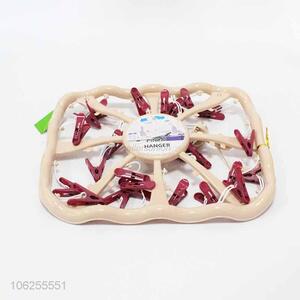 New square shaped folding plastic clothes coat hangers multifunctional laundry rack