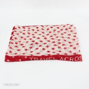 Custom Star Pattern Voile Scarf Fashion Gauze Kerchief