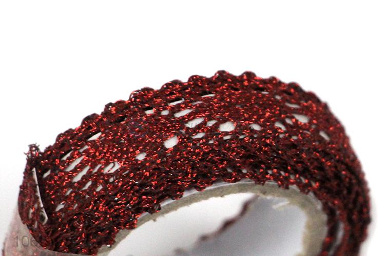 Wholesale deep red adhesive tape for gift packing