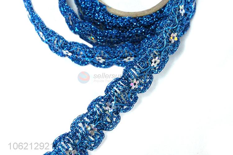 Bulk price decorative blue glitter adhesive tape