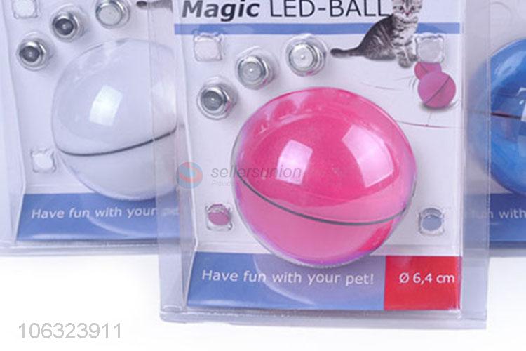 Interactive Self Rotating Electric Light Magic Led Cat Toy Ball