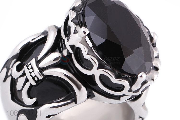 Personality Hiphop Men'S Rings Titanium Steel Jewelry Punk Rings