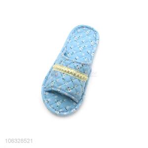 Most Fashion Open Toe Printed Cloth Cotton Slippers