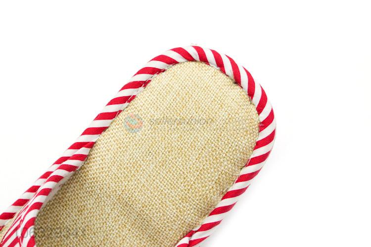 Latest Design Indoor Linen Home Woman Slipper