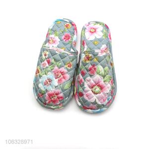 Cheap Price Eco-Friendly Cotton Closed Toe Indoor Slipper