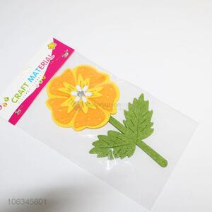 New Design Flower Shape Non-Woven Decoration Sticker Crafts