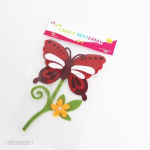 Wholesale Felt Crafts Butterfly Sticker for Home Decoration