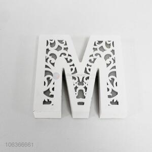 Delicate Design Wooden Engraved Letters Lamp