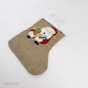 New arrival Santa Claus printed Christmas stocking pendants