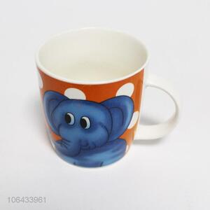 Promotional cute cartoon elephant pattern ceramic cup