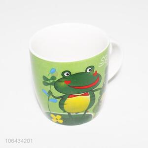 Wholesale cute cartoon frog pattern ceramic cup