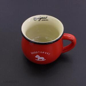 Top Selling Eco-Friendly Red Ceramic Mugs Ceramic Cups