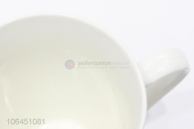 China manufacturer coffee bean&mug decal ceramic mug with handle