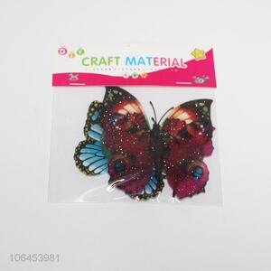 Promotional non-toxic glitter butterfly sticker EVA stickers