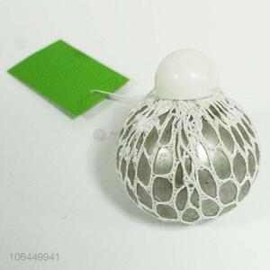 Customized shining squeeze grape toy mesh squishy ball with cap