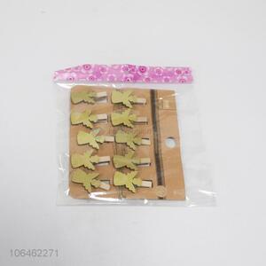 Wholesale Cute Cartoon Angels Shaped Photo Paper Craft Wooden Clips