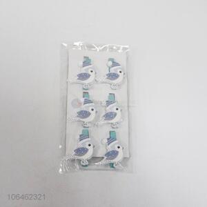 Wholesale Cartoon Birds Shaped Wooden Clips for Photo Clips Craft Decoration