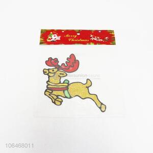 Cartoon Christmas Elk Shape PVC Window Sticker