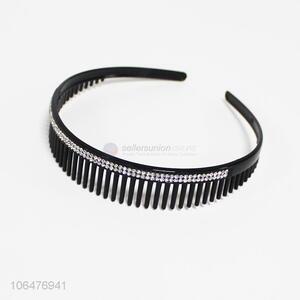 New style diamond headband ladies hairband with comb