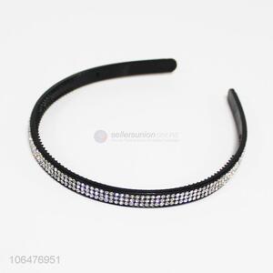 Yiwu wholesale diamond-studded thin headband for ladies