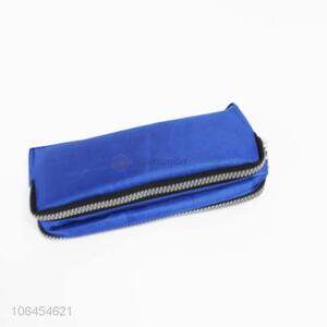 Low price durable solid color polyester pen bag for students