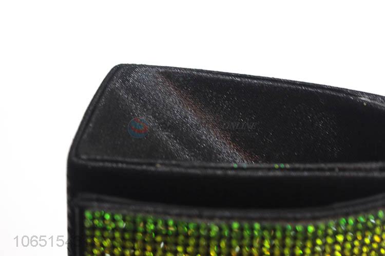 Best sale rainbow rhinestone party evening bag shoulder bag with chain strap