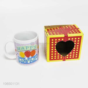 Good Sale Happy Birthday Ceramic Cup Water Cup