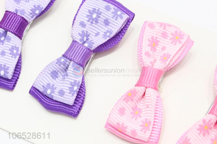 High Quality Cute Hair Accessories Hair Bow Clip Set For Girls