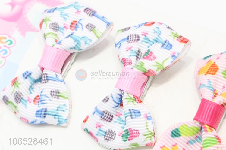 Factory Price Beautiful Girl'S Hair Clips Bow Knot Hairpins Set