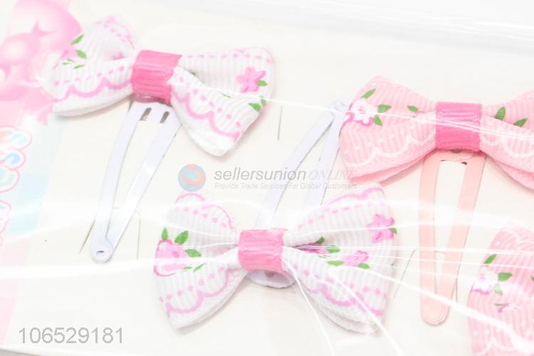 High Sales Children'S Headwear Girl'S Hairpin Lovely Bow Hairpin Set