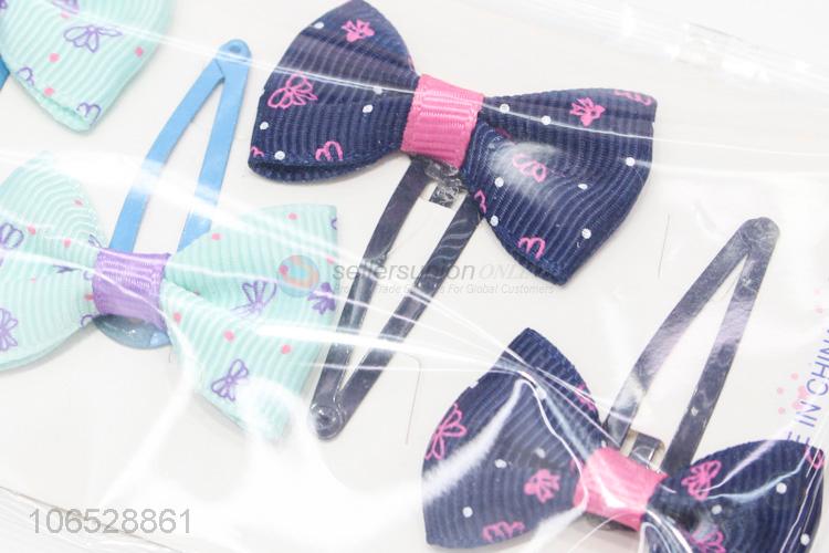 Wholesale Beautiful Bow Knot Baby Girl Hair Clip Set