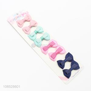 High Sales Baby Girl Decorations Colorful Bow Hair Clips Set