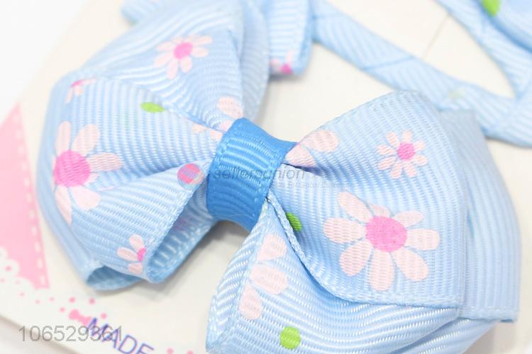 Unique Design Children Cute Bowkot Hairpins Set For Girls Hair Accessories