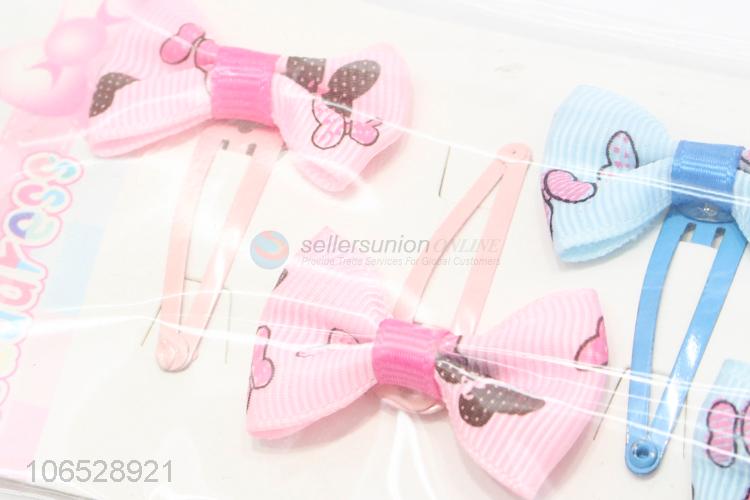 Wholesale Fashion Popular Girl Bow Hairpin Set Hair Accessories