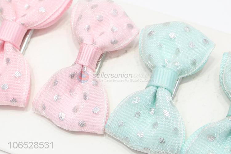 Good Quality Kid Girls Bow Hairpin Fancy Sweet Hairpin Set