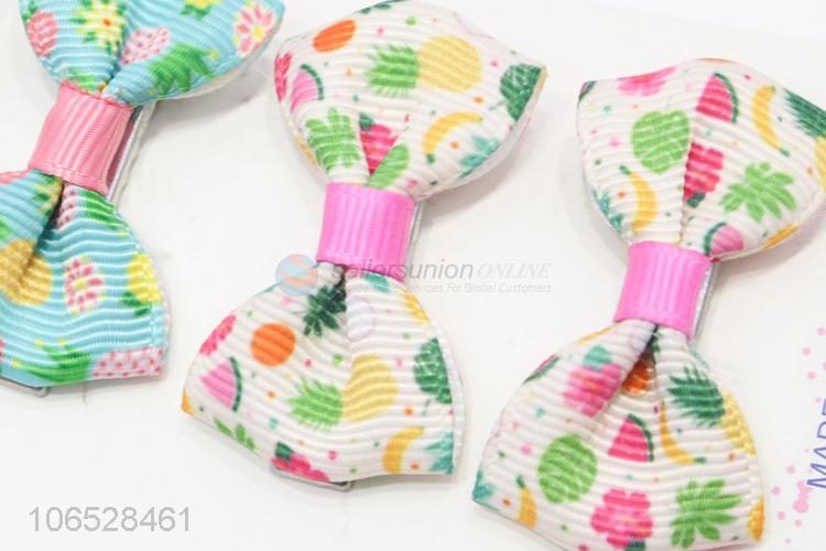 Factory Price Beautiful Girl'S Hair Clips Bow Knot Hairpins Set