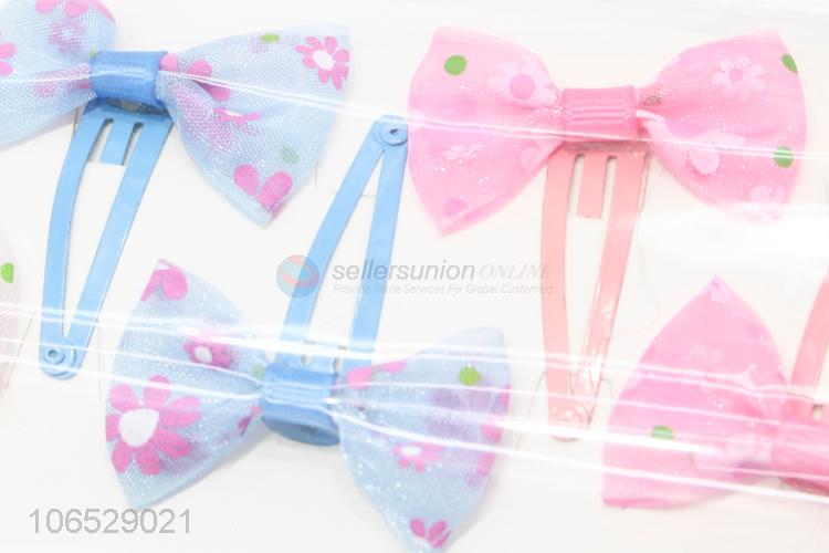 Hot Sale Popular Kids Girls Bow Hairpins Hair Accessories Set